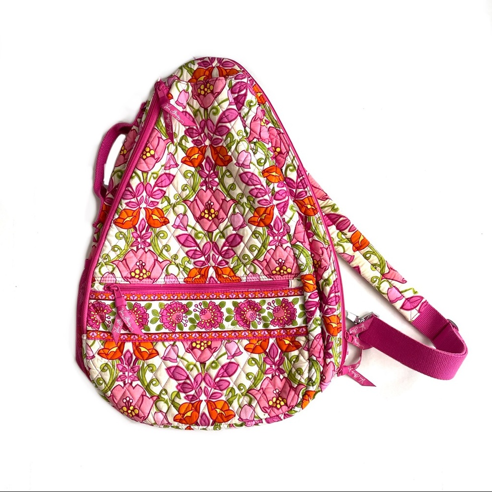 Vera Bradley Tennis Racket Cover Sling Backpack